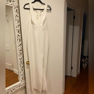 BCBG White Gown, Size 8